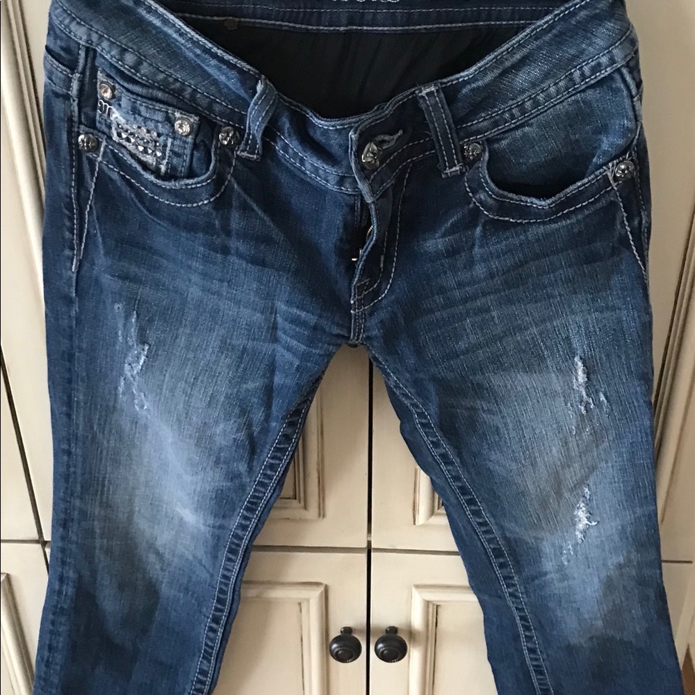 Miss Me Jean Capri -worn once